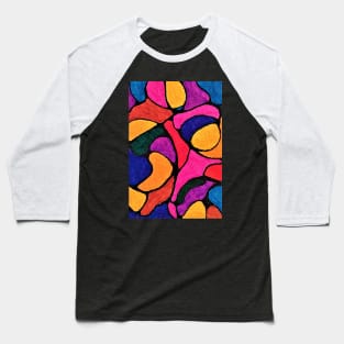 Stained Glass Mosaics 2-Neographic-art,Relaxing Art,Meditative Art Baseball T-Shirt